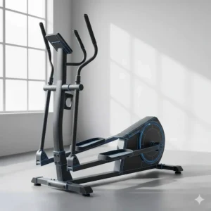 Diagram of an elliptical reinforced steel frame designed for high-weight capacity and maximum stability during intense use.