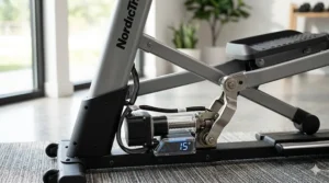 Close-up diagram showing the power ramp adjusted to a 15-degree angle.