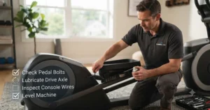 Quick maintenance tips for keeping an elliptical in top condition at home.