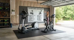 Top-rated elliptical and stationary bike models suitable for home garage workouts and climate-controlled home gyms.