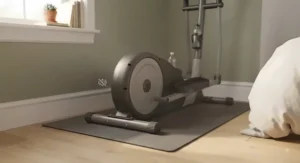 A quiet budget elliptical machine designed for apartment and bedroom workouts with low noise output.