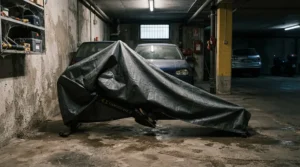 Water-resistant cover for elliptical machine in garage gym safeguarding against high humidity