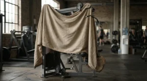 A loose protective drape showing the relaxed fit typical of a custom fit cover vs universal elliptical cover option.